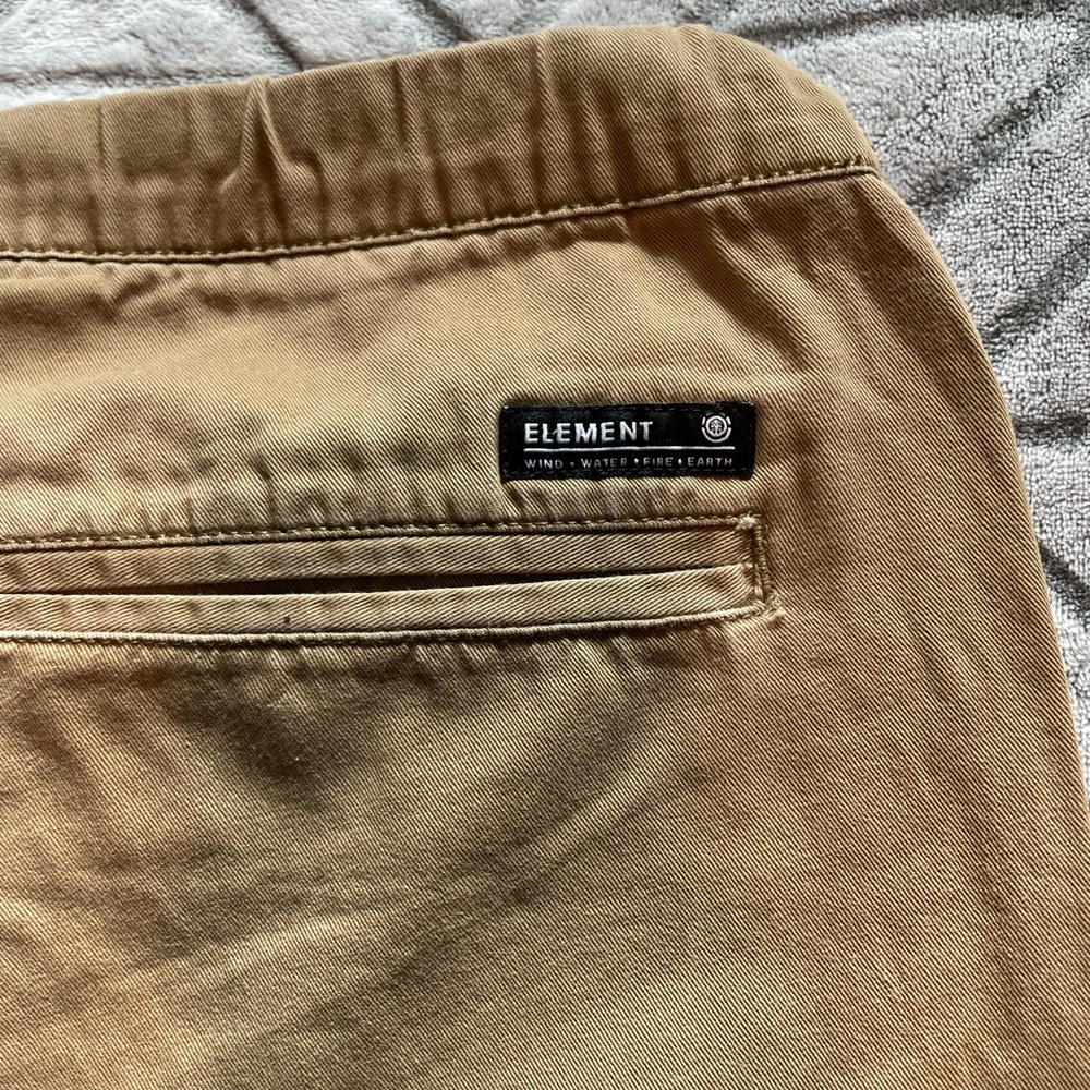 Element Men’s Drawstring Shorts, Tan, Size Small - Picture 5 of 9